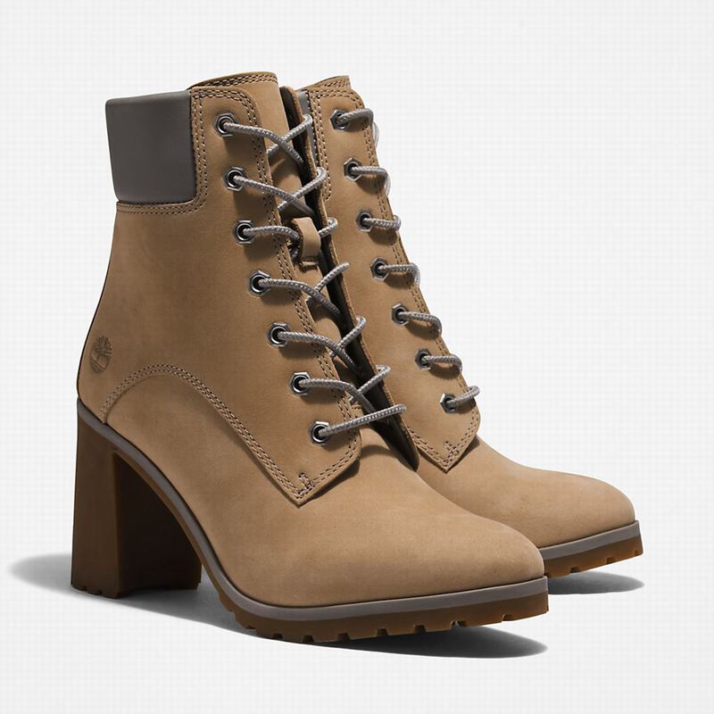 Timberland Allington Heeled 6 Inch Čizme Bež | 33800806