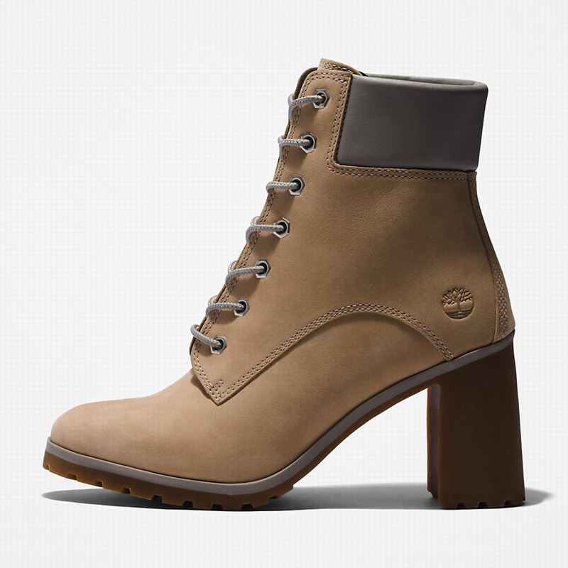 Timberland Allington Heeled 6 Inch Čizme Bež | 33800806