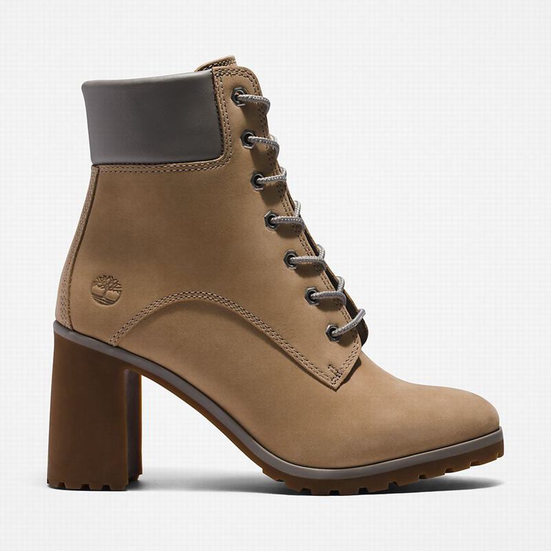 Timberland Allington Heeled 6 Inch Čizme Bež | 33800806