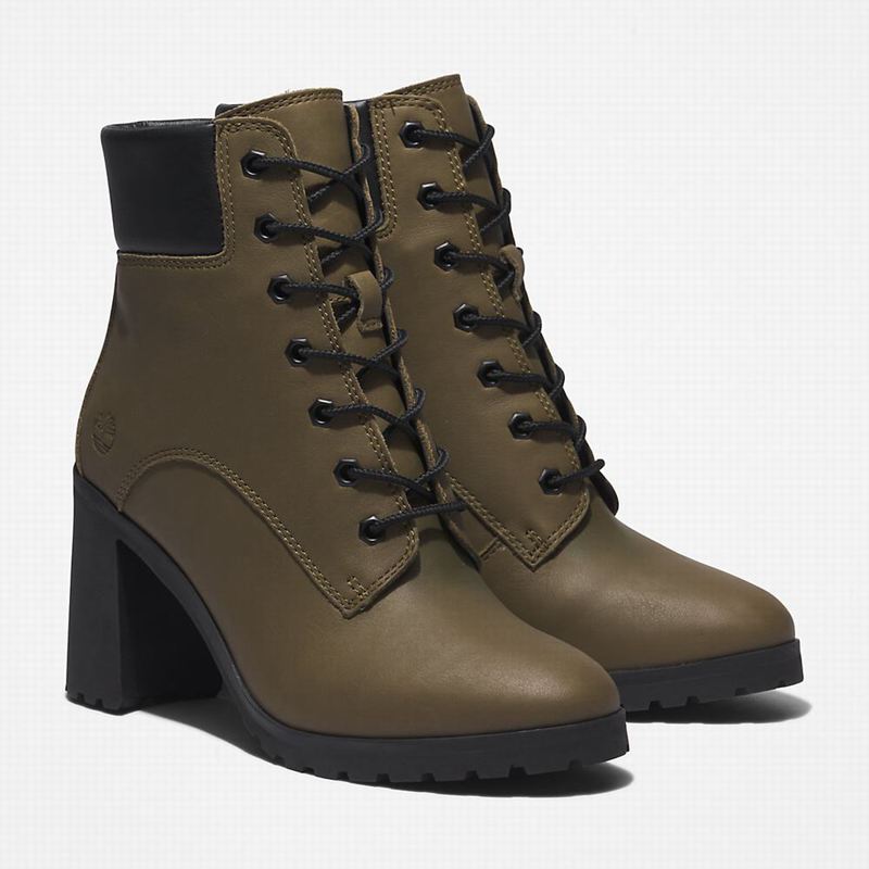 Timberland Allington Heeled 6 Inch Čizme Maslinasto Zelene | 57537979