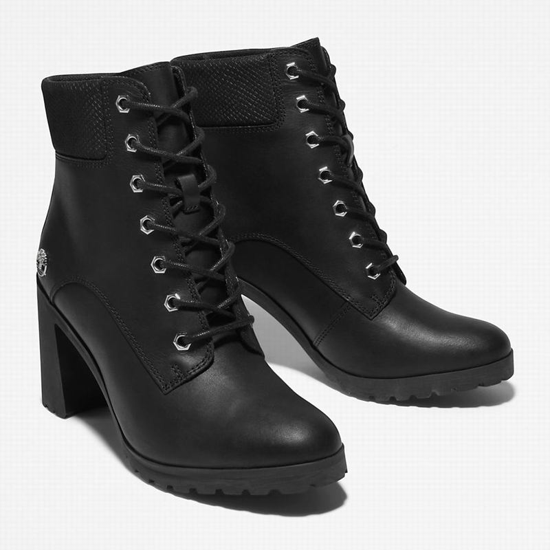 Timberland Allington Heeled 6 Inch Čizme Crne | 63693034