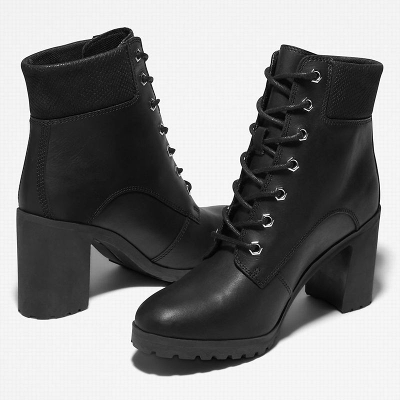 Timberland Allington Heeled 6 Inch Čizme Crne | 63693034