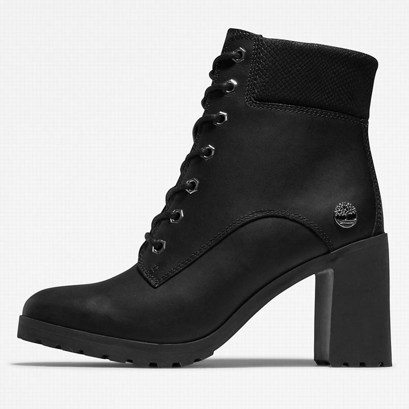 Timberland Allington Heeled 6 Inch Čizme Crne | 63693034