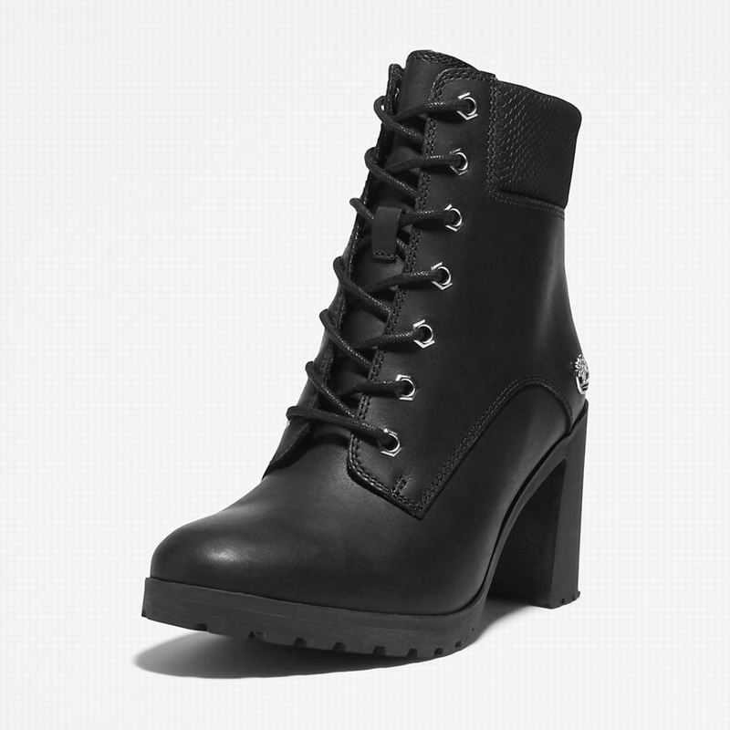 Timberland Allington Heeled 6 Inch Čizme Crne | 63693034