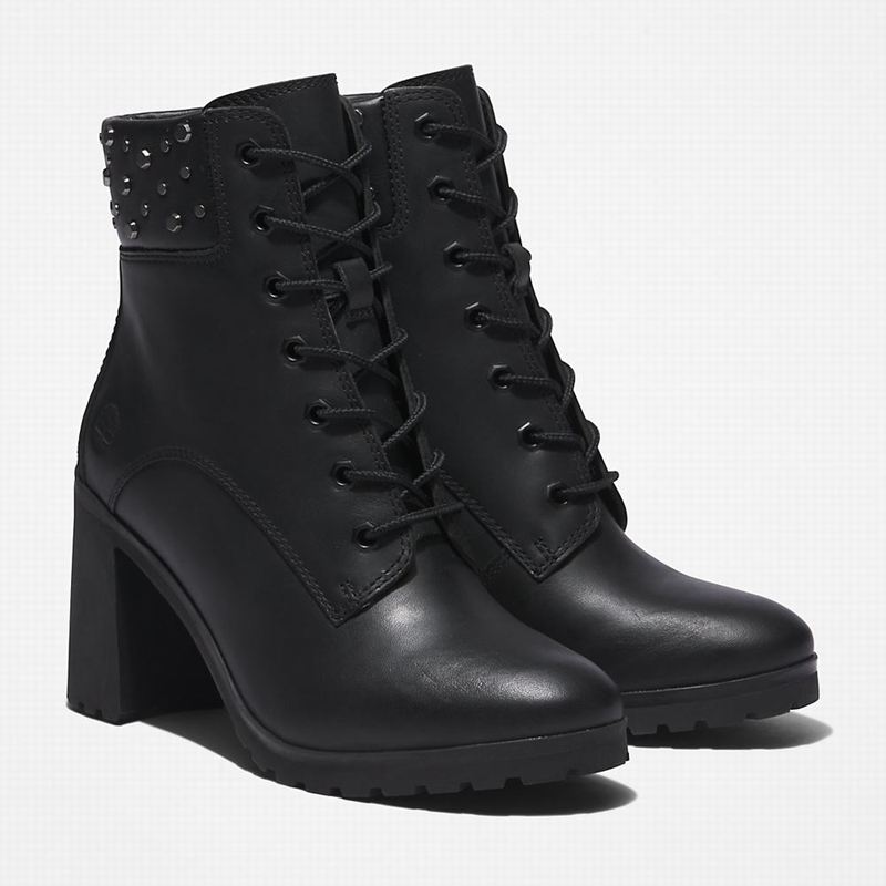 Timberland Allington Heeled 6 Inch Čizme Crne | 73424098