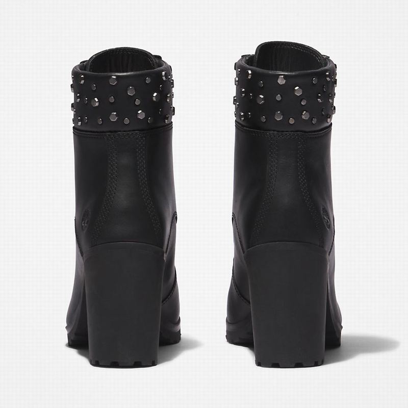 Timberland Allington Heeled 6 Inch Čizme Crne | 73424098