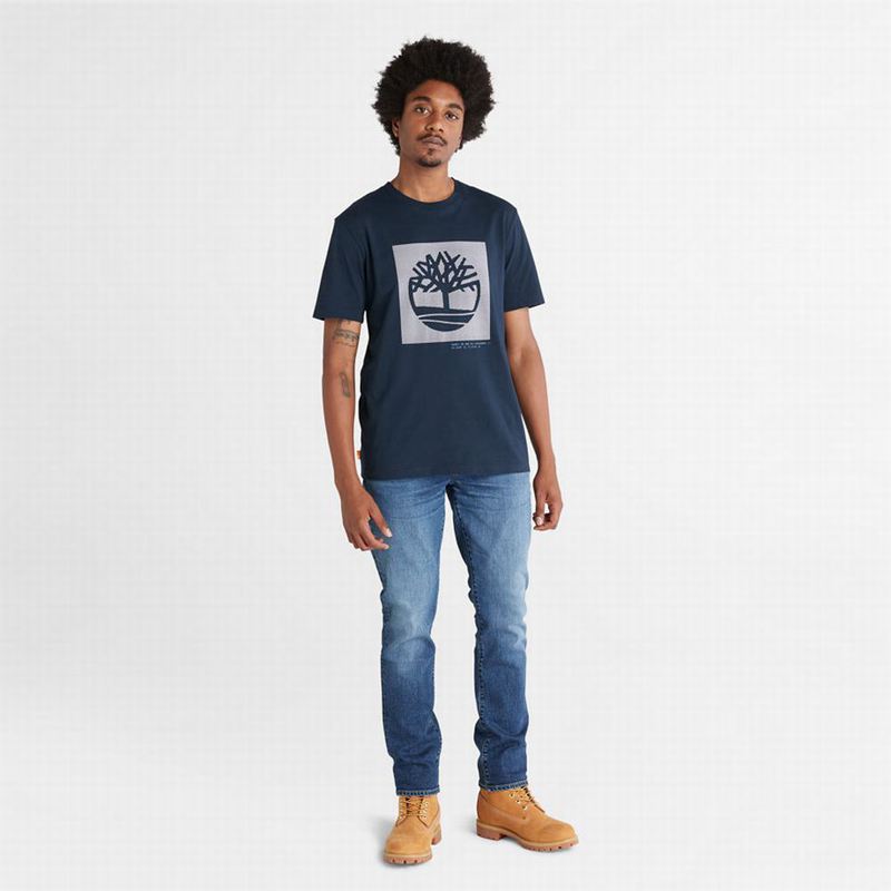 Timberland Anti-Odour Supima Cotton Majice Tamnoplave | 22849683
