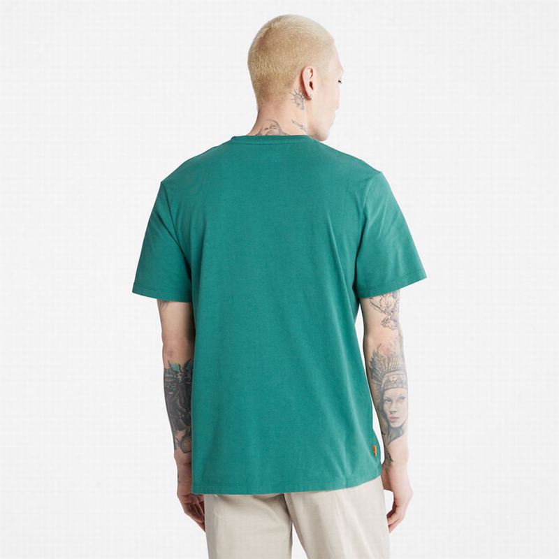 Timberland Anti-Odour Supima Cotton Majice Tirkizne | 98228350