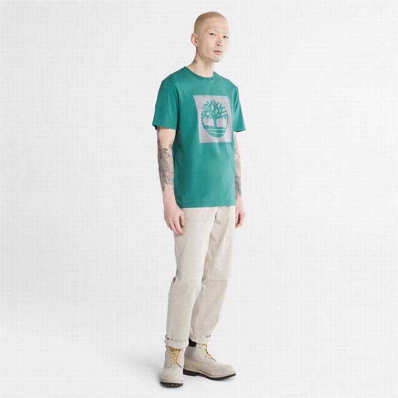 Timberland Anti-Odour Supima Cotton Majice Tirkizne | 98228350