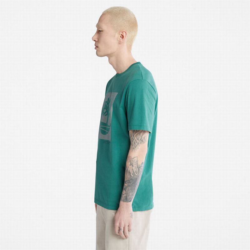 Timberland Anti-Odour Supima Cotton Majice Tirkizne | 98228350