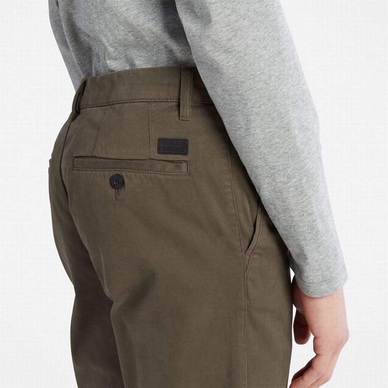 Timberland Anti-odour Ultra-stretch Chino Hlače Zelene | 46540261