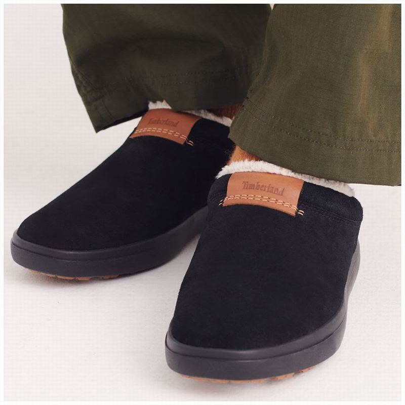 Timberland Ashwood Park Koža Papuče Crne | 53777880
