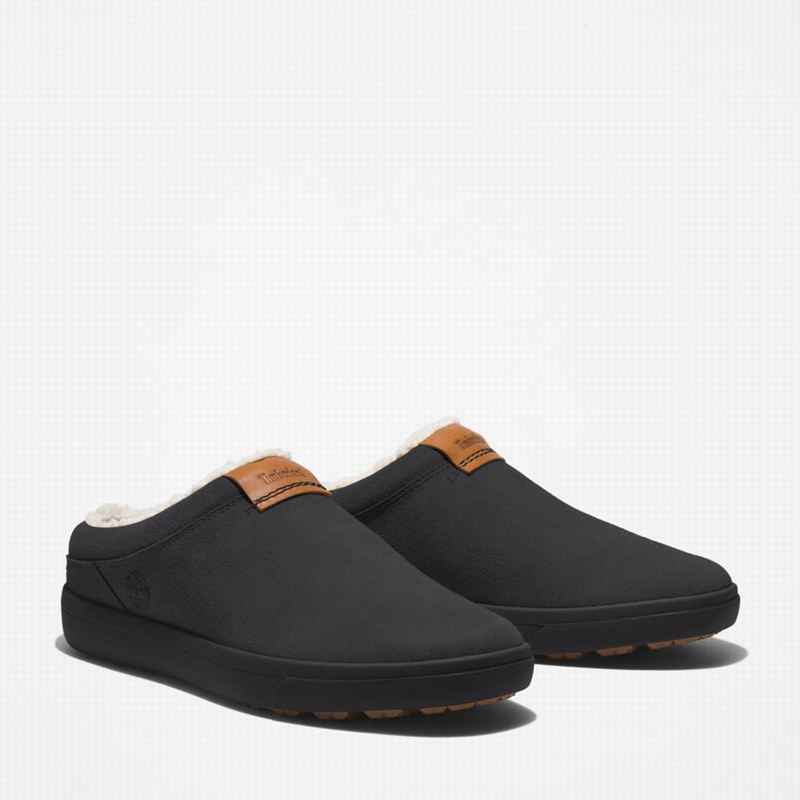 Timberland Ashwood Park Koža Papuče Crne | 53777880