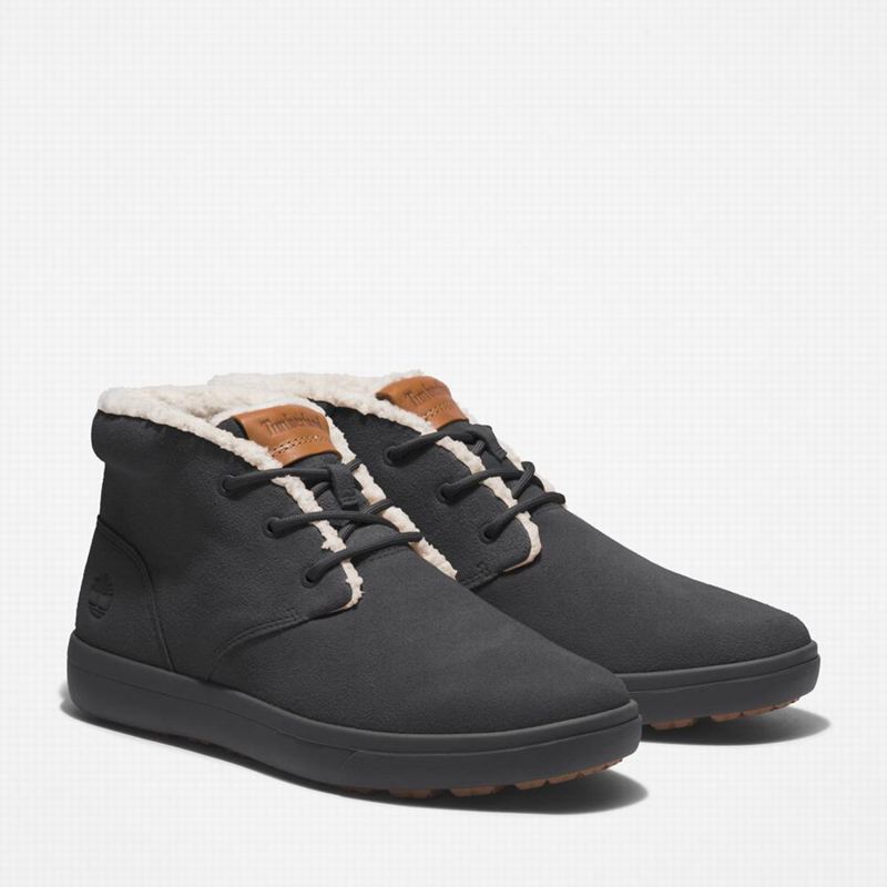 Timberland Ashwood Park Warm-Lined Chukka Čizme Crne | 44640083