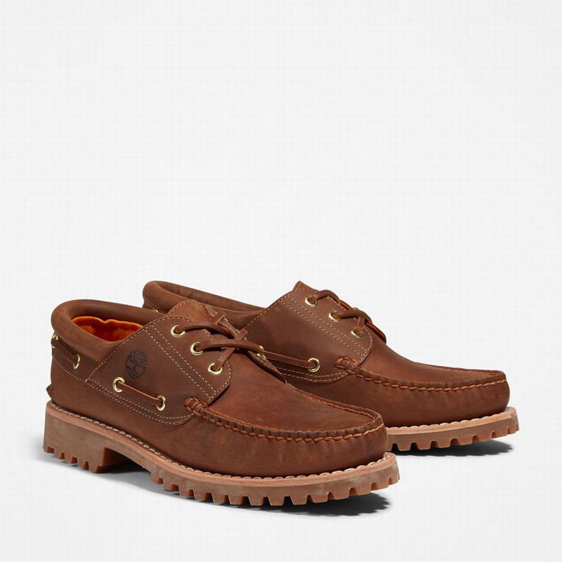 Timberland Authentic 3-Eye Cipele Za Čamce Smeđe | 15594475