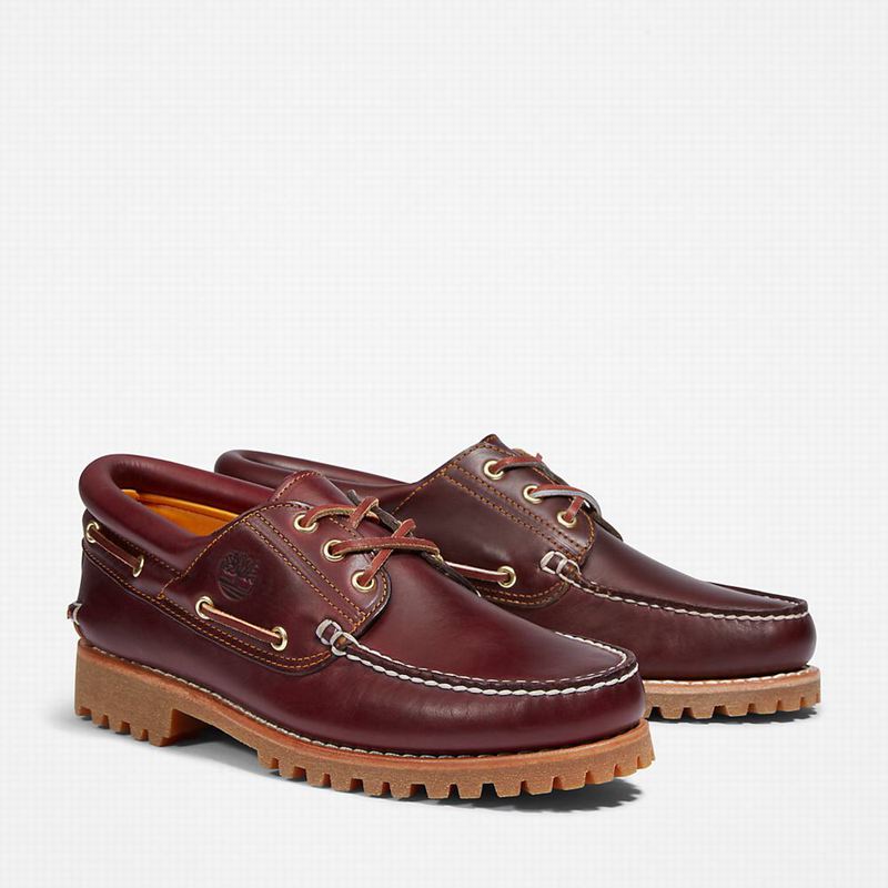 Timberland Authentic 3-Eye Cipele Za Čamce Bordo | 62919436