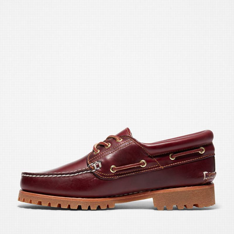 Timberland Authentic 3-Eye Cipele Za Čamce Bordo | 62919436