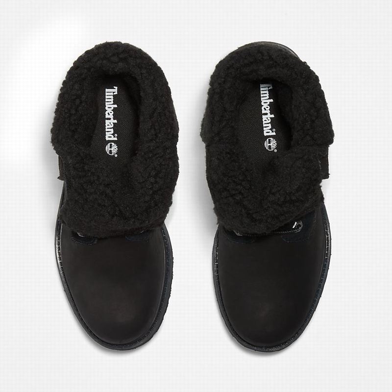 Timberland Authentic Fold-over Čizme Crne | 12127045