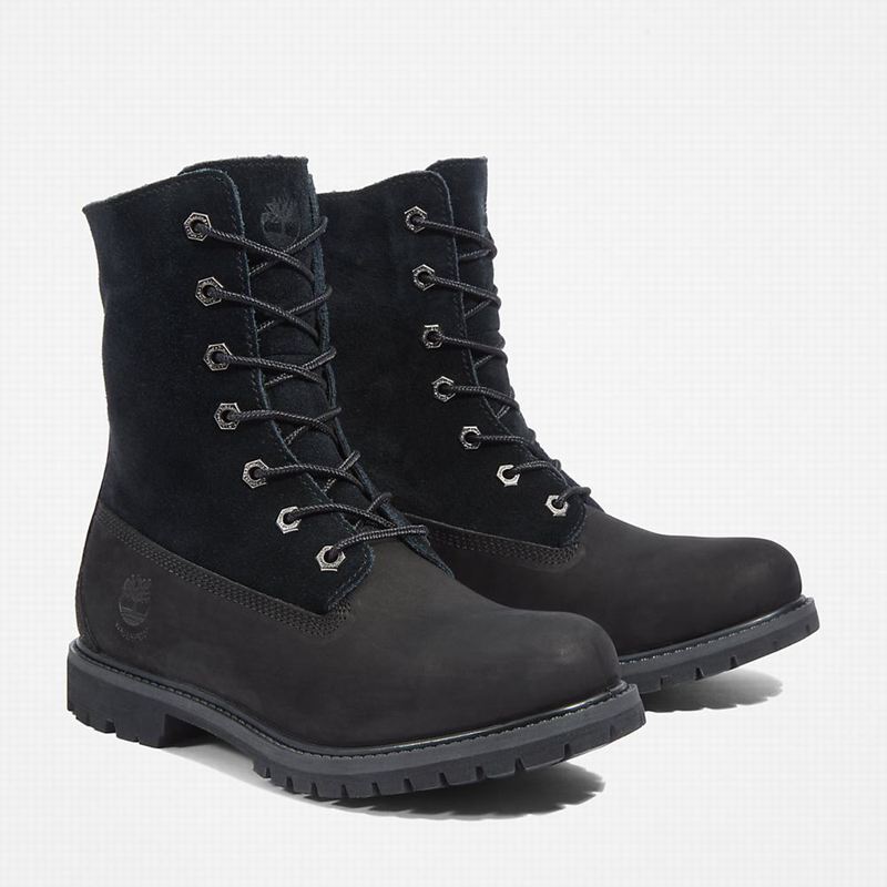 Timberland Authentic Fold-over Čizme Crne | 12127045