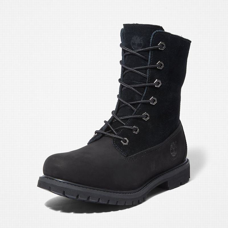 Timberland Authentic Fold-over Čizme Crne | 12127045