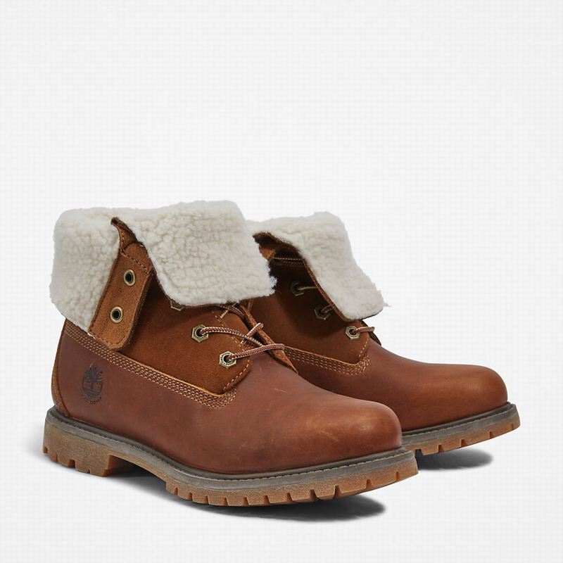 Timberland Authentic Fold-over Čizme Smeđe | 95524550