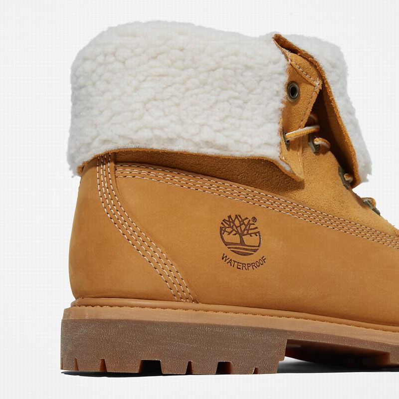 Timberland Authentic Fold-over Čizme Žute | 78936692