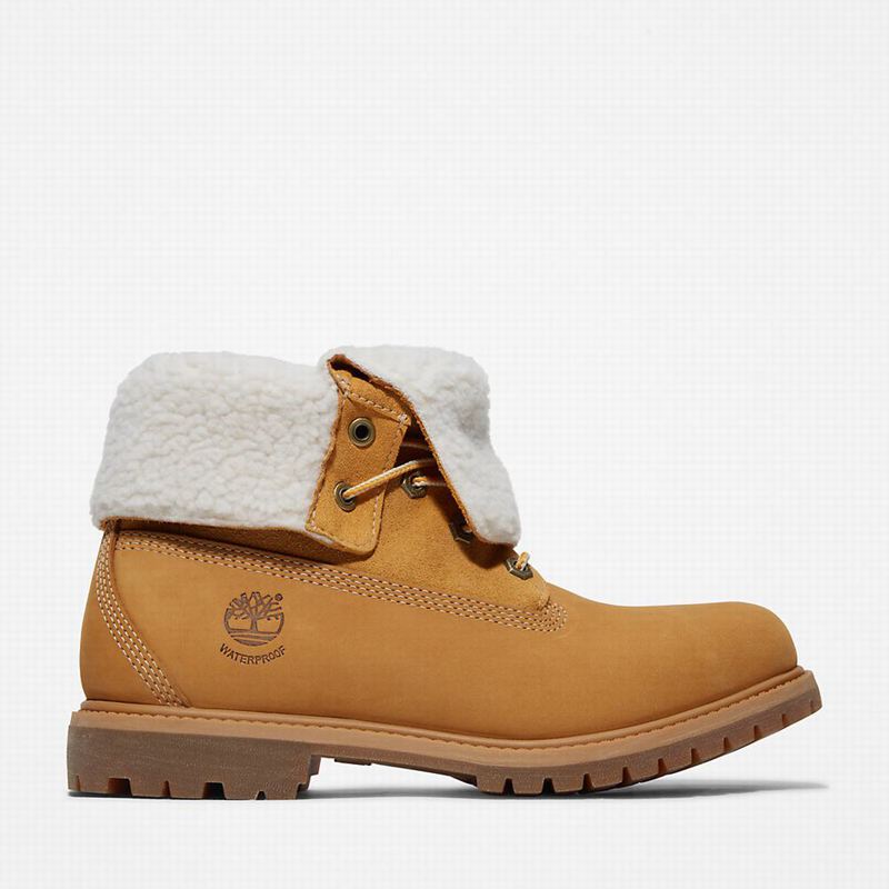 Timberland Authentic Fold-over Čizme Žute | 78936692