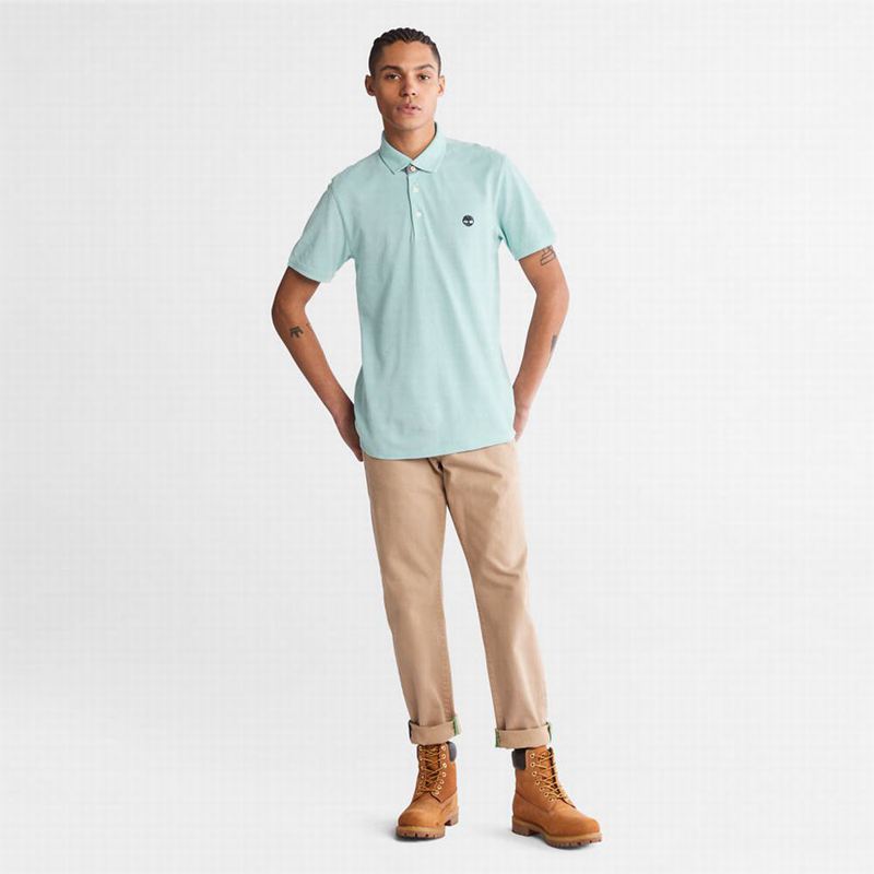 Timberland Baboosic Brook Oxford Polo Majice Tirkizne | 15528958