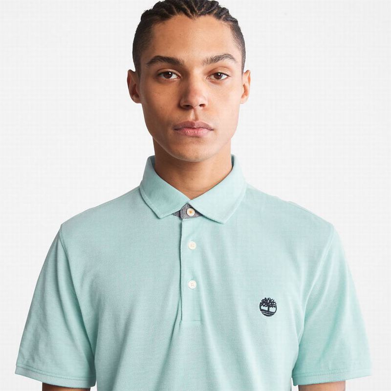 Timberland Baboosic Brook Oxford Polo Majice Tirkizne | 15528958
