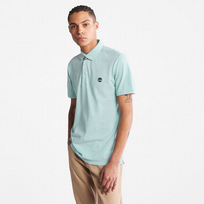 Timberland Baboosic Brook Oxford Polo Majice Tirkizne | 15528958