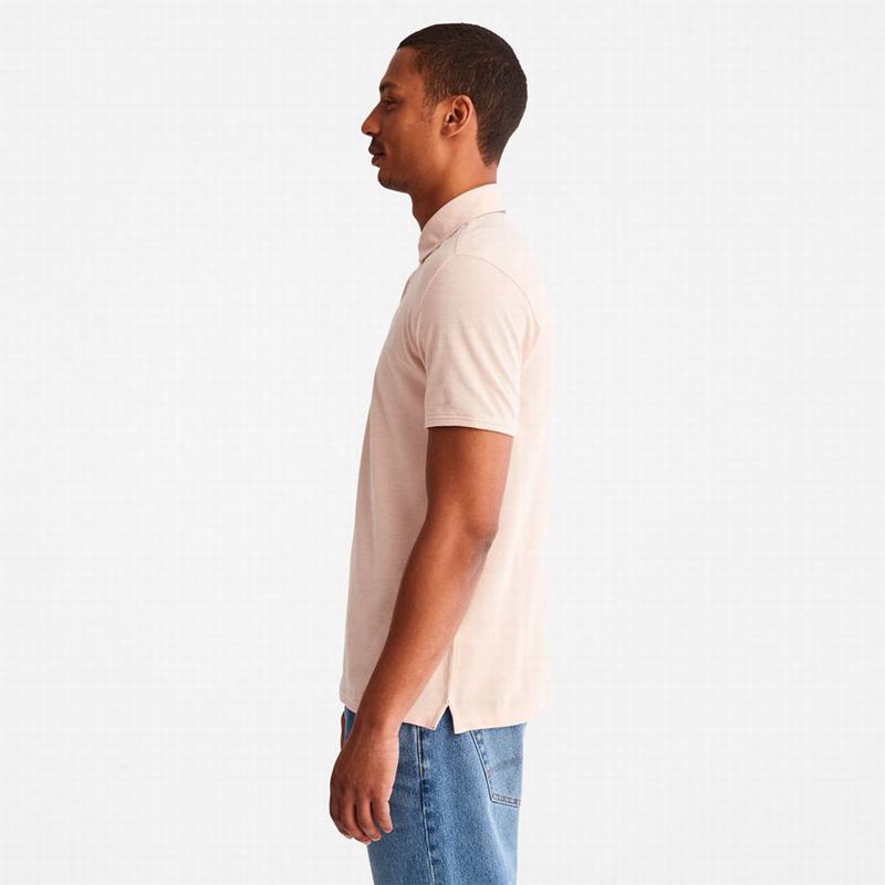 Timberland Baboosic Brook Oxford Polo Polo Majice Roze | 14130037