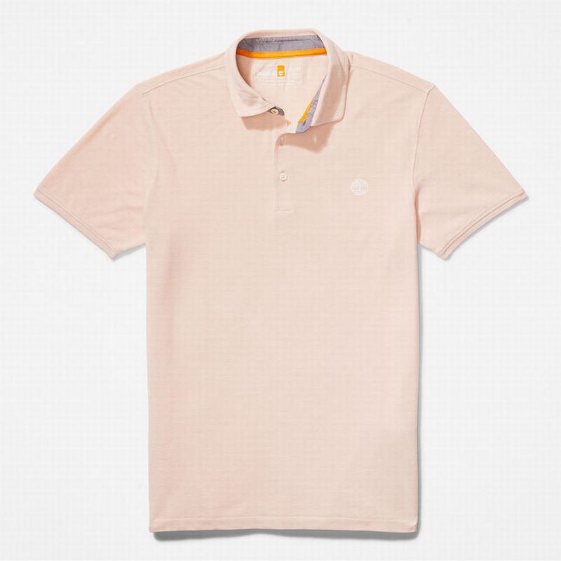 Timberland Baboosic Brook Oxford Polo Polo Majice Roze | 14130037
