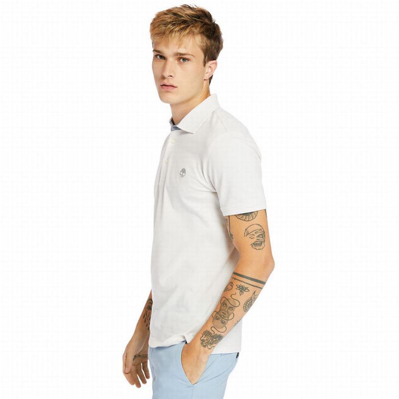 Timberland Baboosic Brook Polo Majice Bijele | 36564317