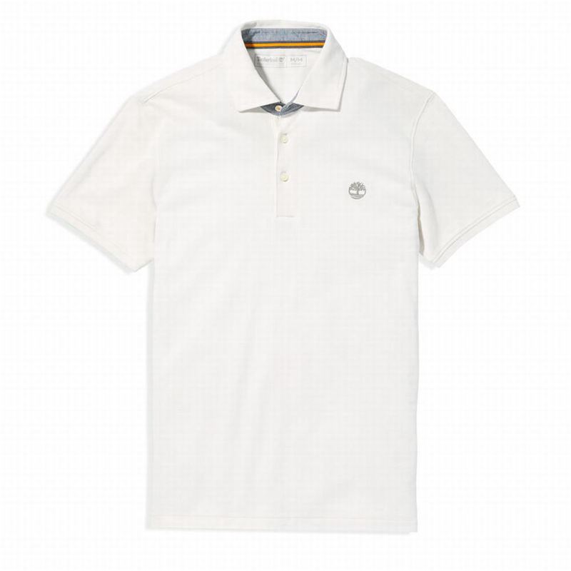 Timberland Baboosic Brook Polo Majice Bijele | 36564317
