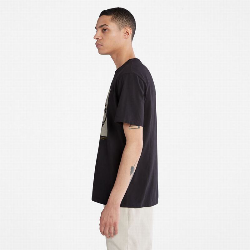 Timberland Back Graficke Logo Majice Crne | 49459344