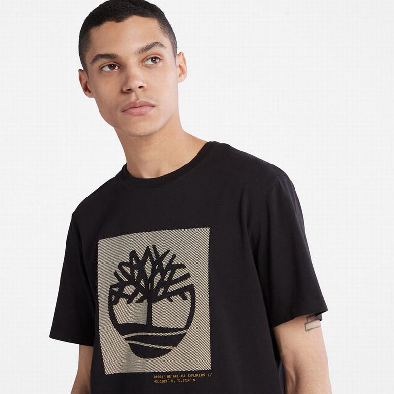 Timberland Back Graficke Logo Majice Crne | 49459344