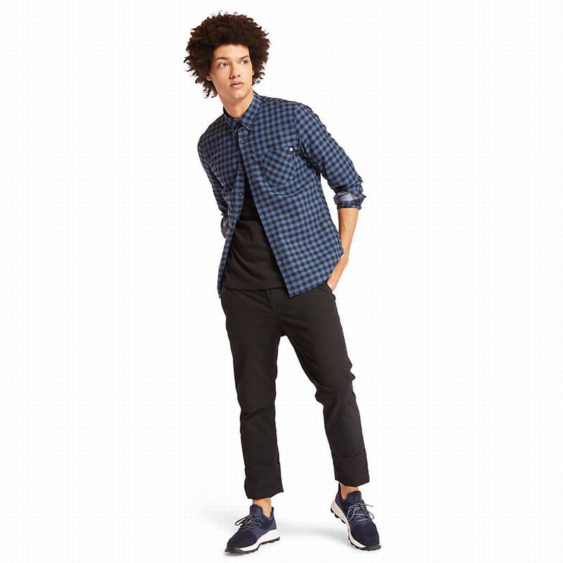 Timberland Back River Slim Check Košulje Tamnoplave | 61320309