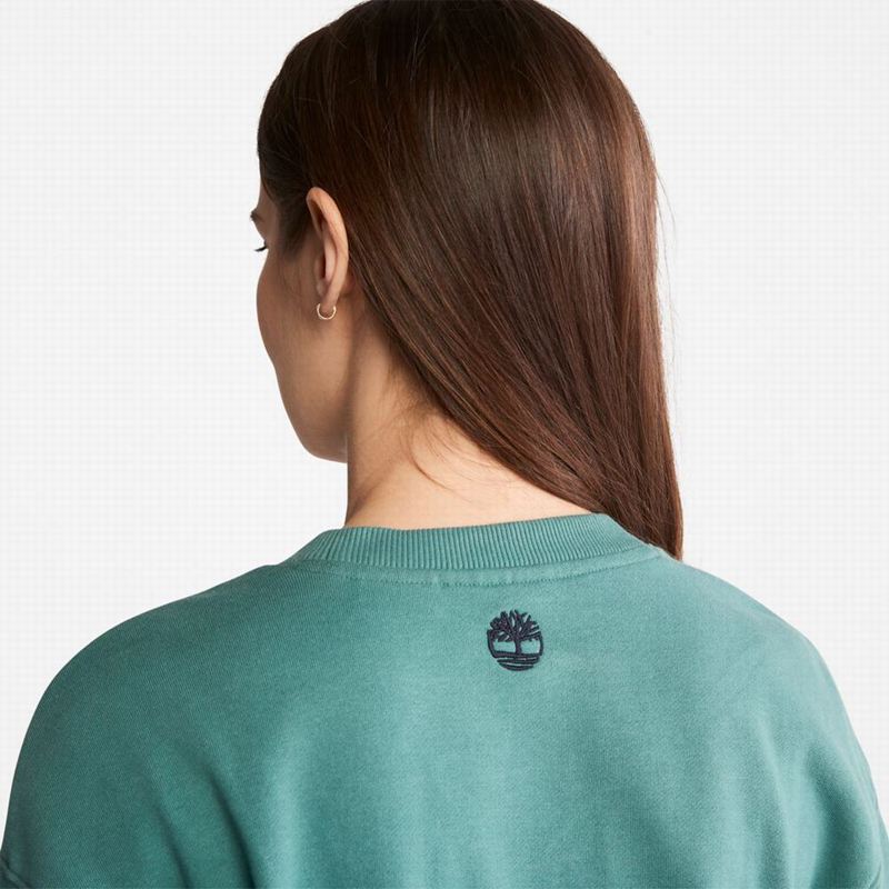 Timberland Batwing Crewneck Dukserice Tirkizne | 37697890