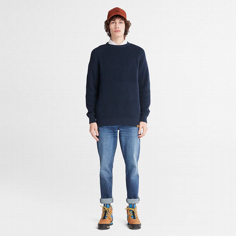 Timberland Beards Brook Crew-Neck Džemperi Tamnoplave | 89913434