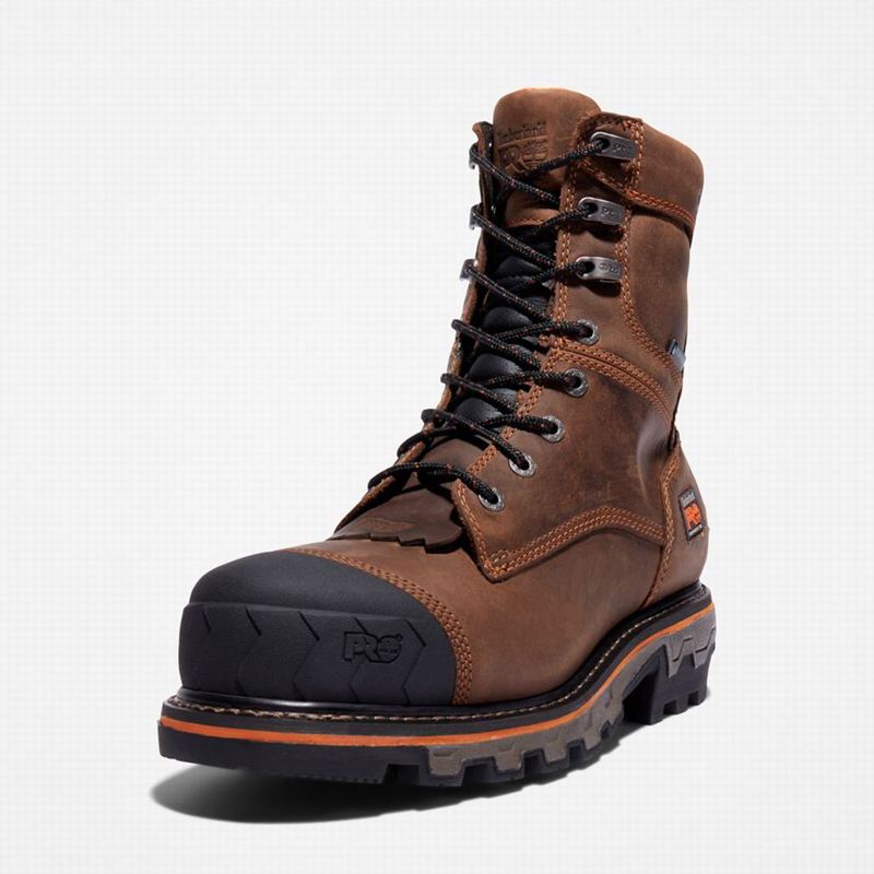 Timberland Boondock HD Logger Composite Toe Waterproof Radne Čizme Smeđe | 12950347