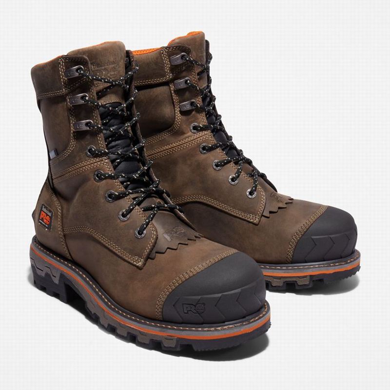 Timberland Boondock HD Logger Composite Toe Waterproof Radne Čizme Kafe | 90823037