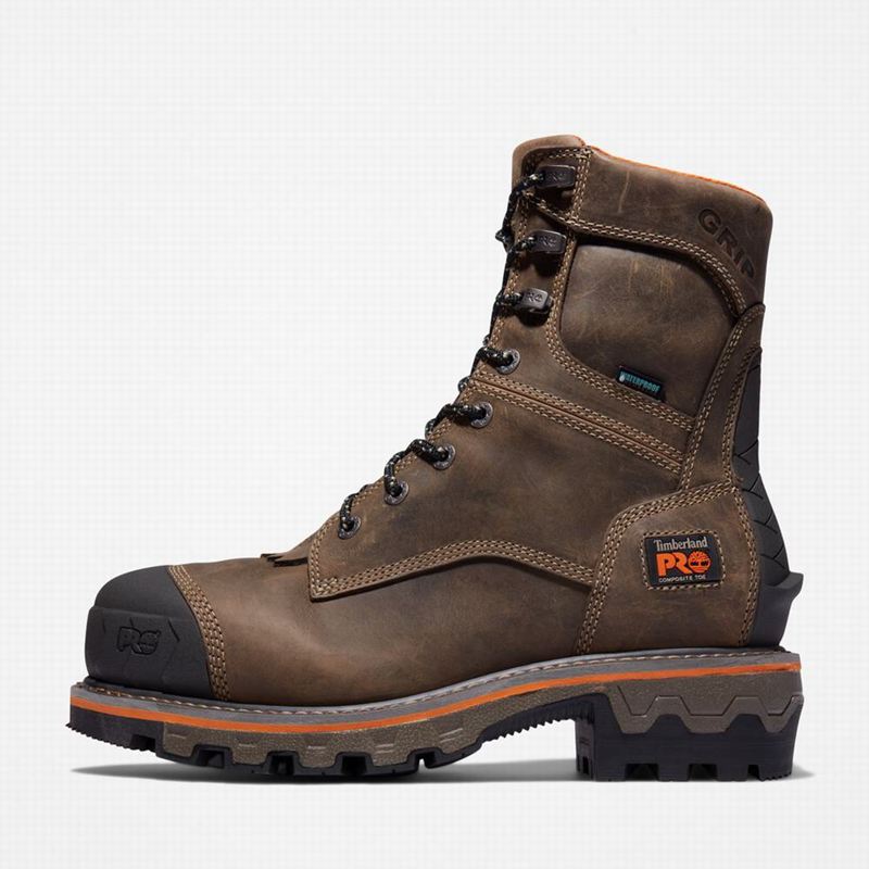Timberland Boondock HD Logger Composite Toe Waterproof Radne Čizme Kafe | 90823037