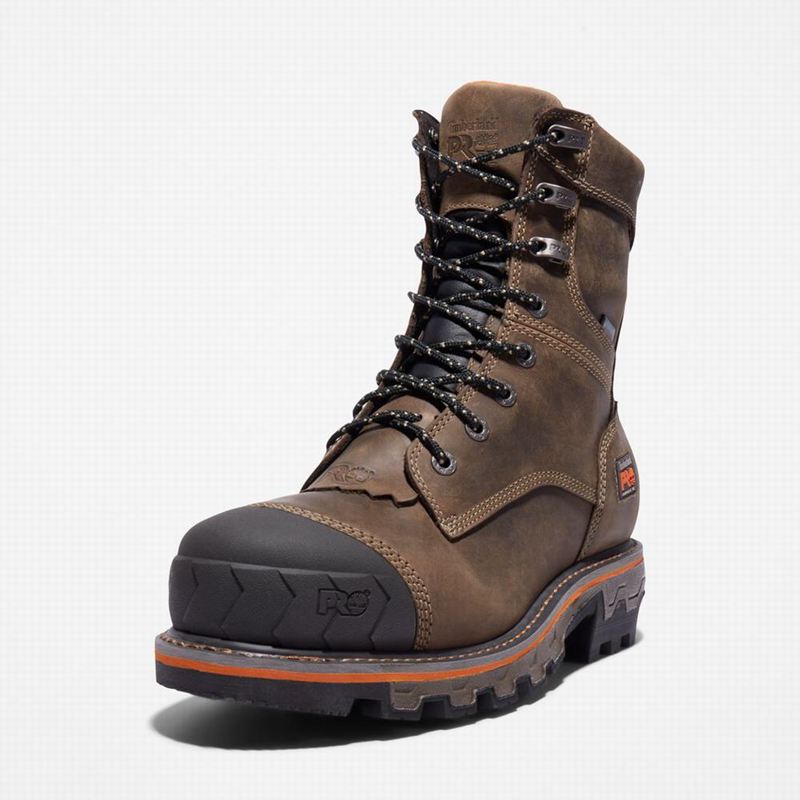 Timberland Boondock HD Logger Composite Toe Waterproof Radne Čizme Kafe | 90823037