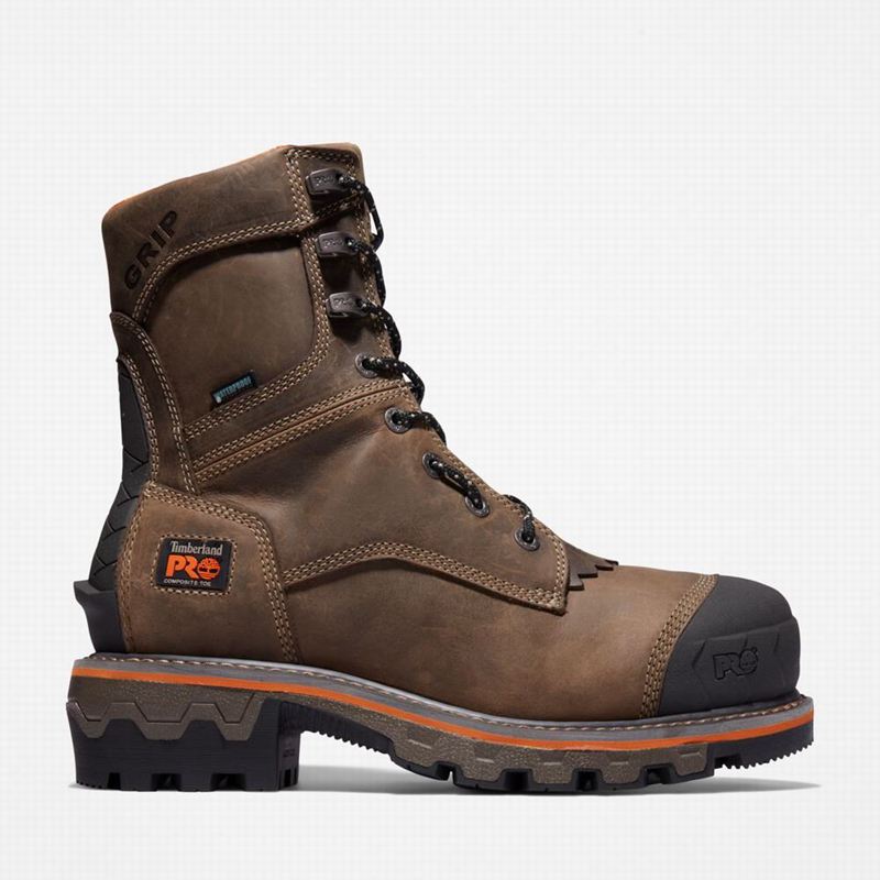 Timberland Boondock HD Logger Composite Toe Waterproof Radne Čizme Kafe | 90823037