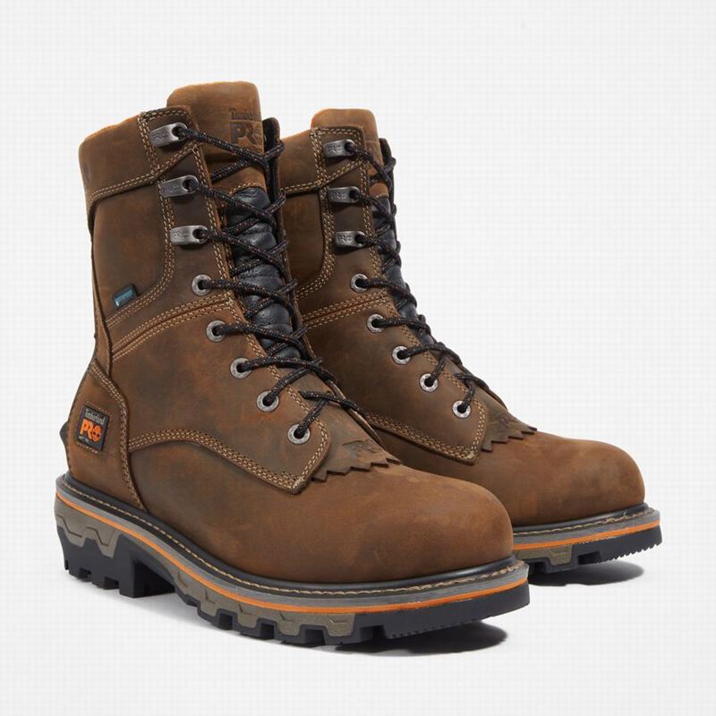 Timberland Boondock HD Logger Waterproof Radne Čizme Smeđe | 40417276
