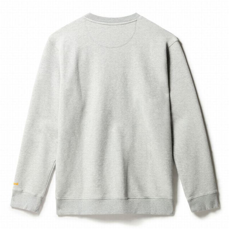 Timberland Boot-Logo Crewneck Dukserice Sive | 85871336
