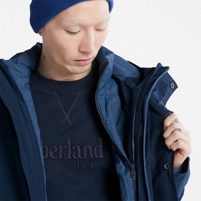 Timberland Boundary Peak 3-in-1 Fishtail Parka Tamnoplave | 50982115