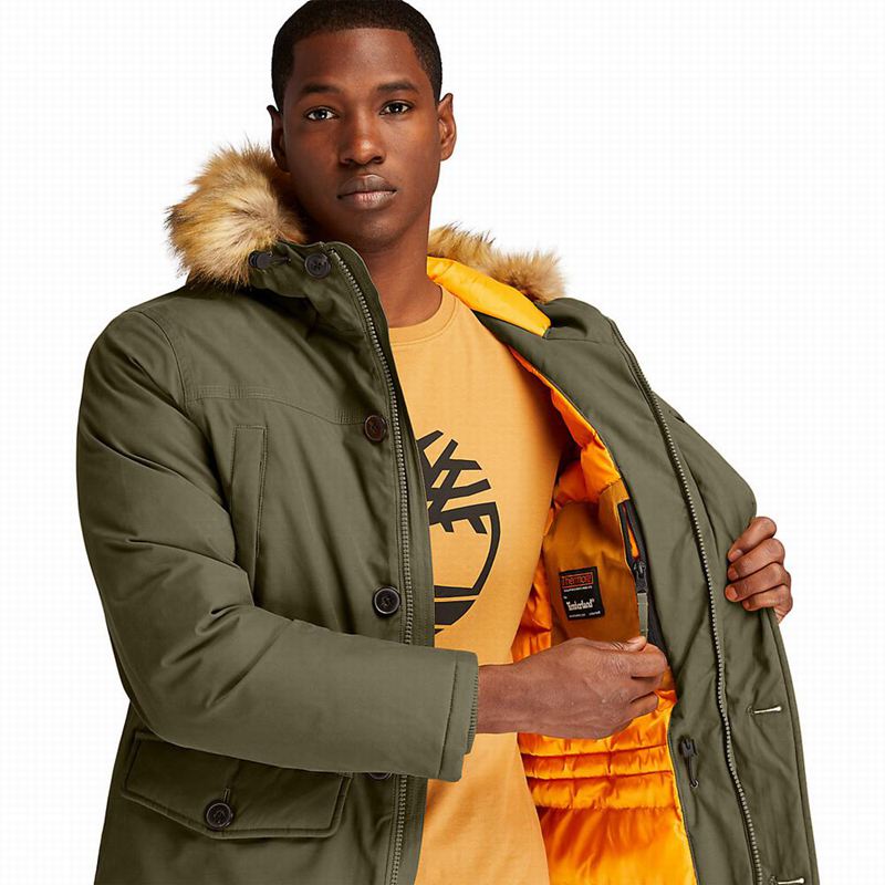 Timberland Boundary Peak Waterproof Insulated Parka Maslinasto Zelene | 51569773