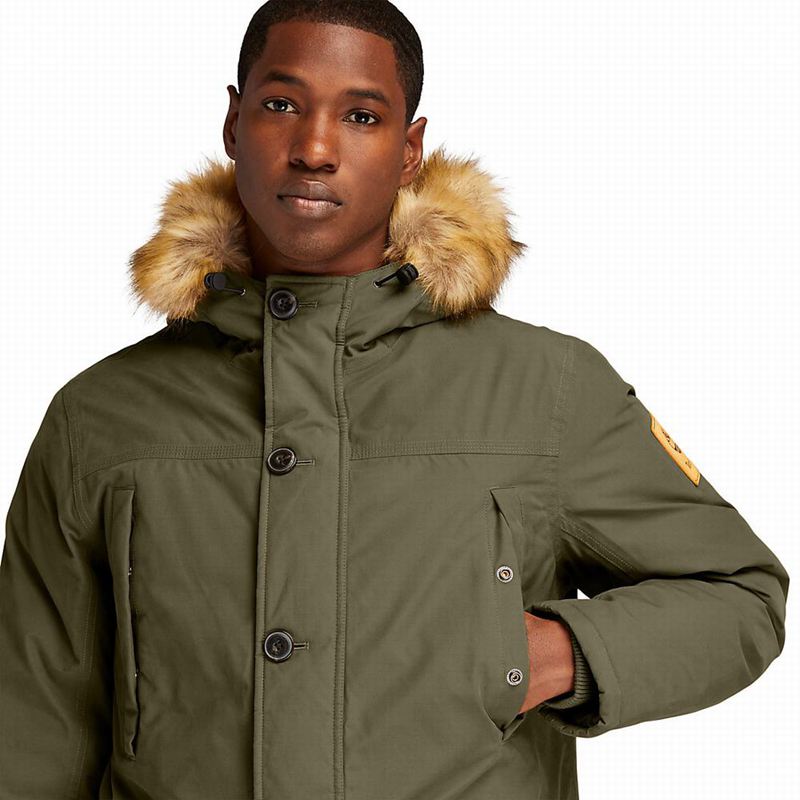 Timberland Boundary Peak Waterproof Insulated Parka Maslinasto Zelene | 51569773