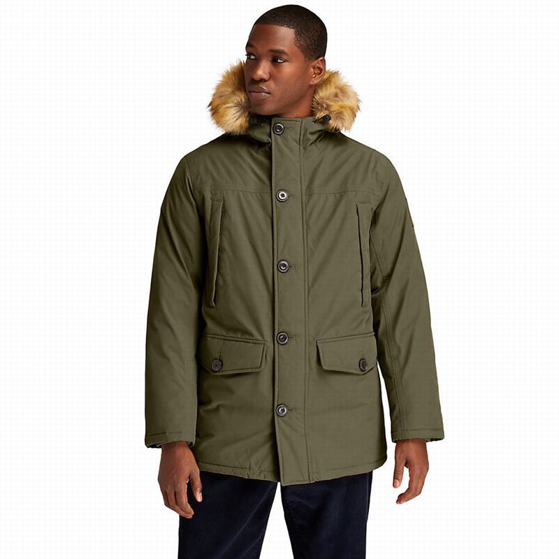 Timberland Boundary Peak Waterproof Insulated Parka Maslinasto Zelene | 51569773
